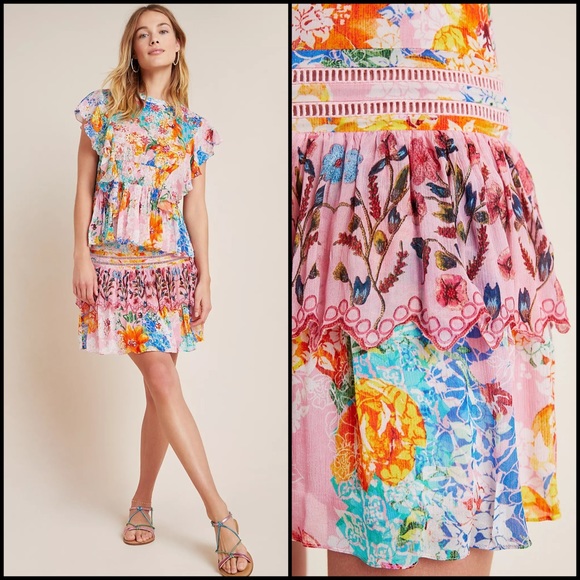 Anthropologie Dresses & Skirts - Anthro Bhanuni by Jyoti Floral Tiered Skirt